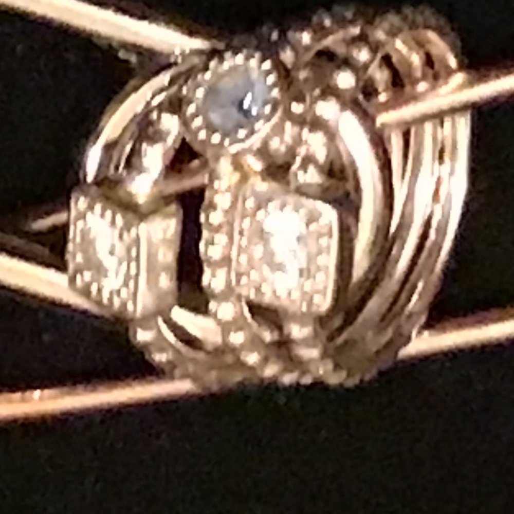 TRIO Sapphire Rings Size 7 - Picture 5 of 16